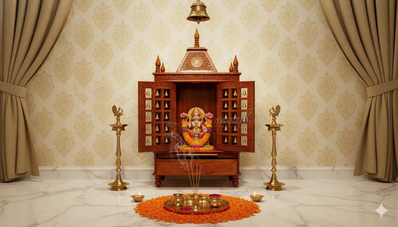 Contemporary design Wooden Door Mandir