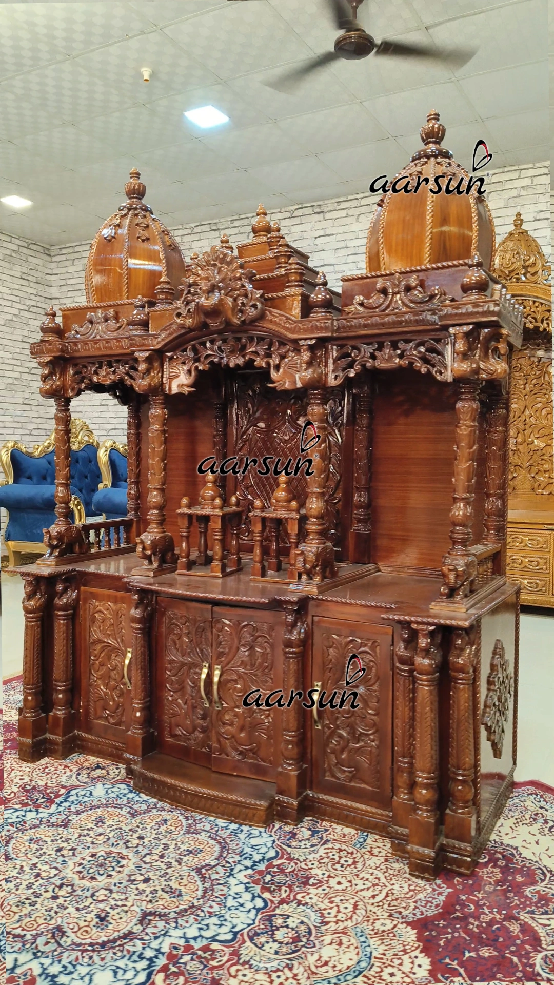 Wooden Hand Crafted Temple View 2