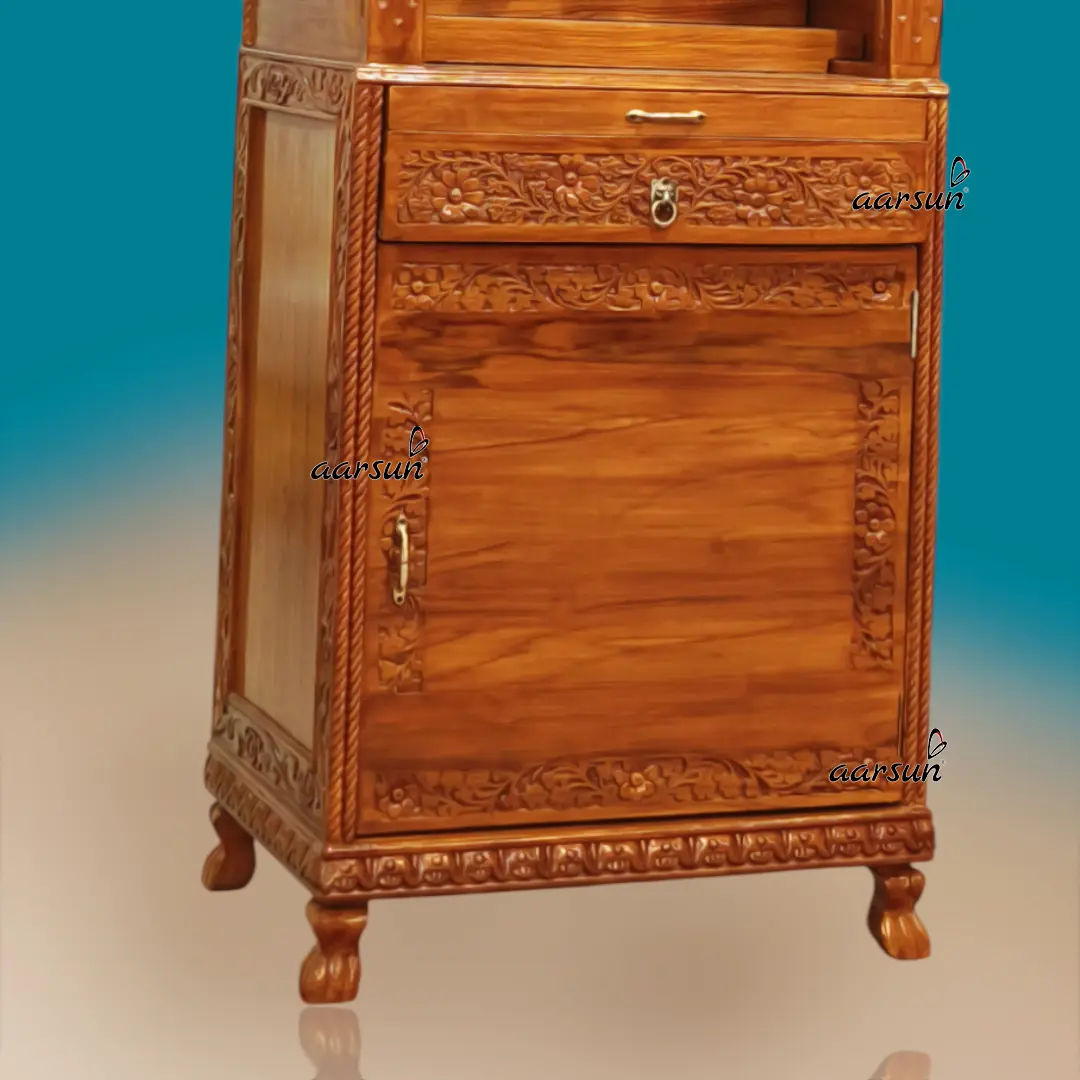 Wooden Handcrafted Temple in Teak Wood View 3