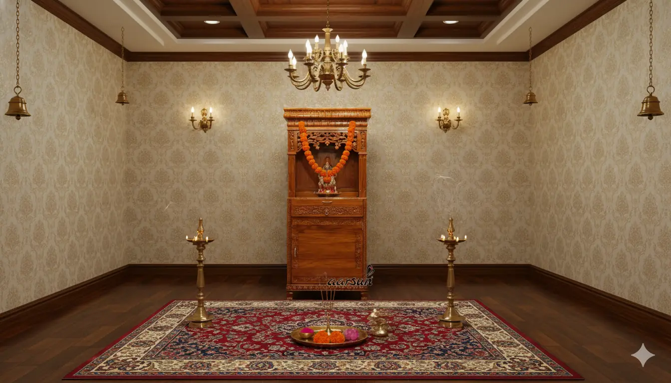 Wooden Handcrafted Temple in Teak Wood