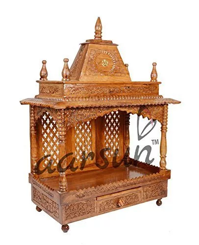 Wooden Home Puja Temple MNDR-0051 View 2