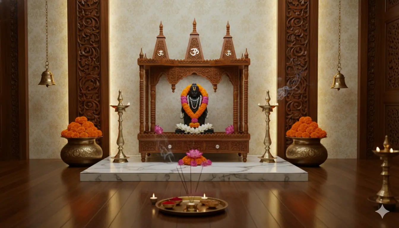 Wooden Home Temple Folding Unit 076