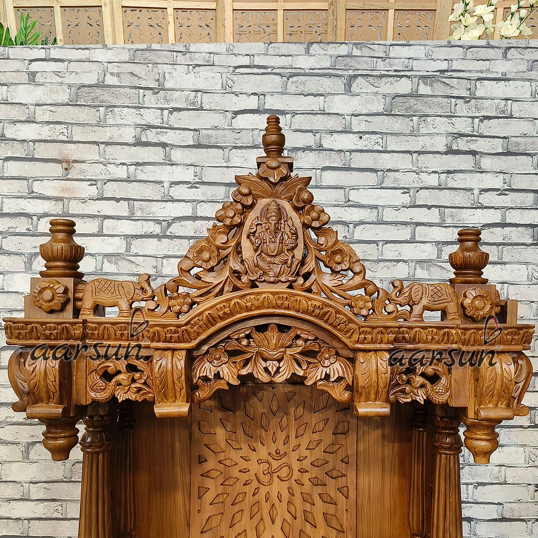 Wooden Mandir (Devghar) For Divine Pooja Mandir View 4