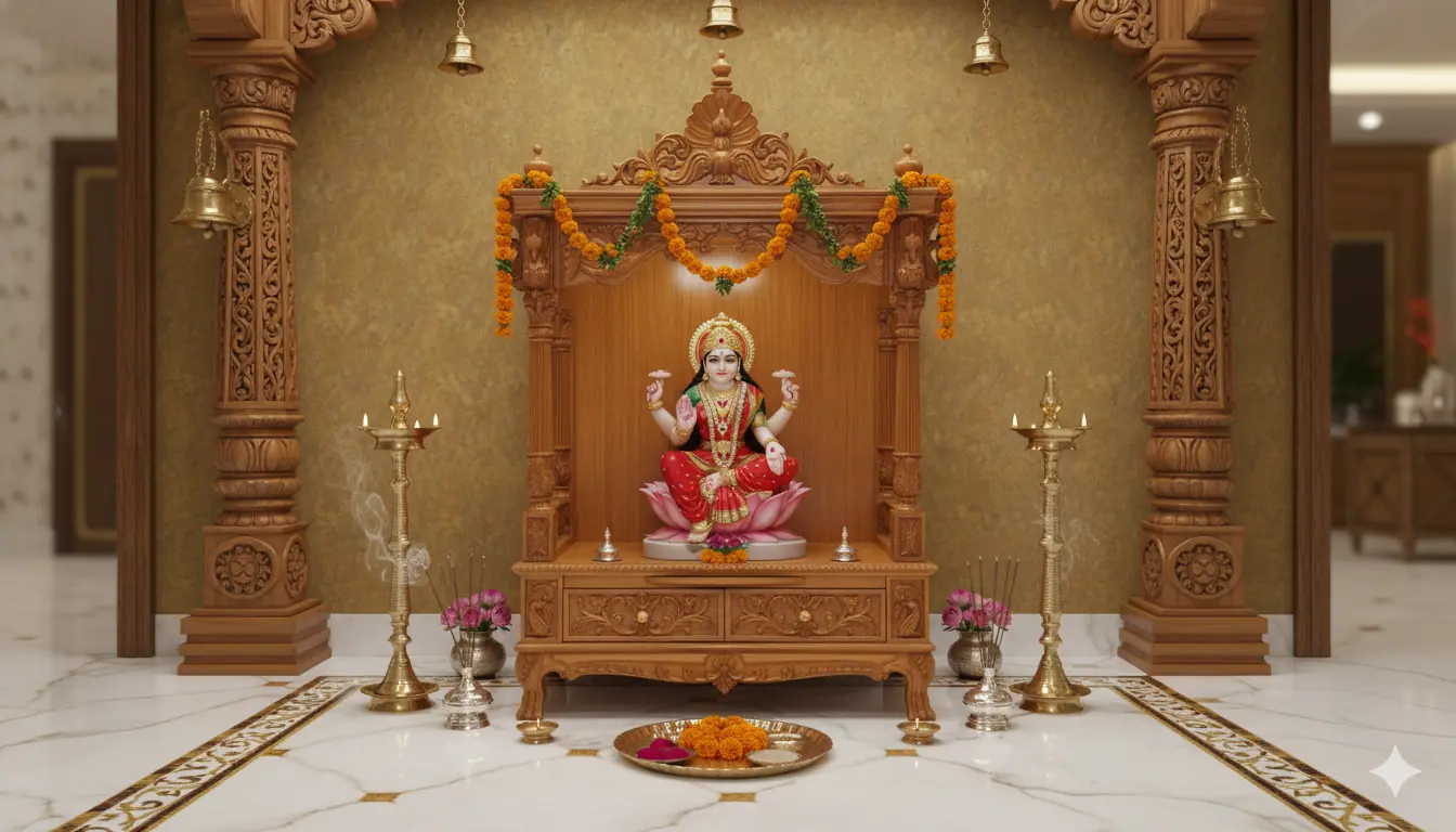 Wooden Mantap in Sagwan / Teak SMNDR-6766