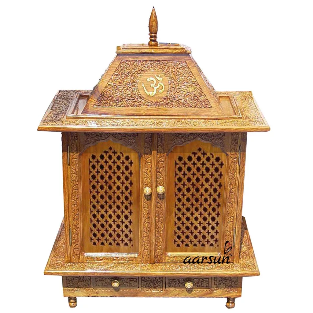 Wooden Pooja Cabinet / Temple MNDR-0002 View 2