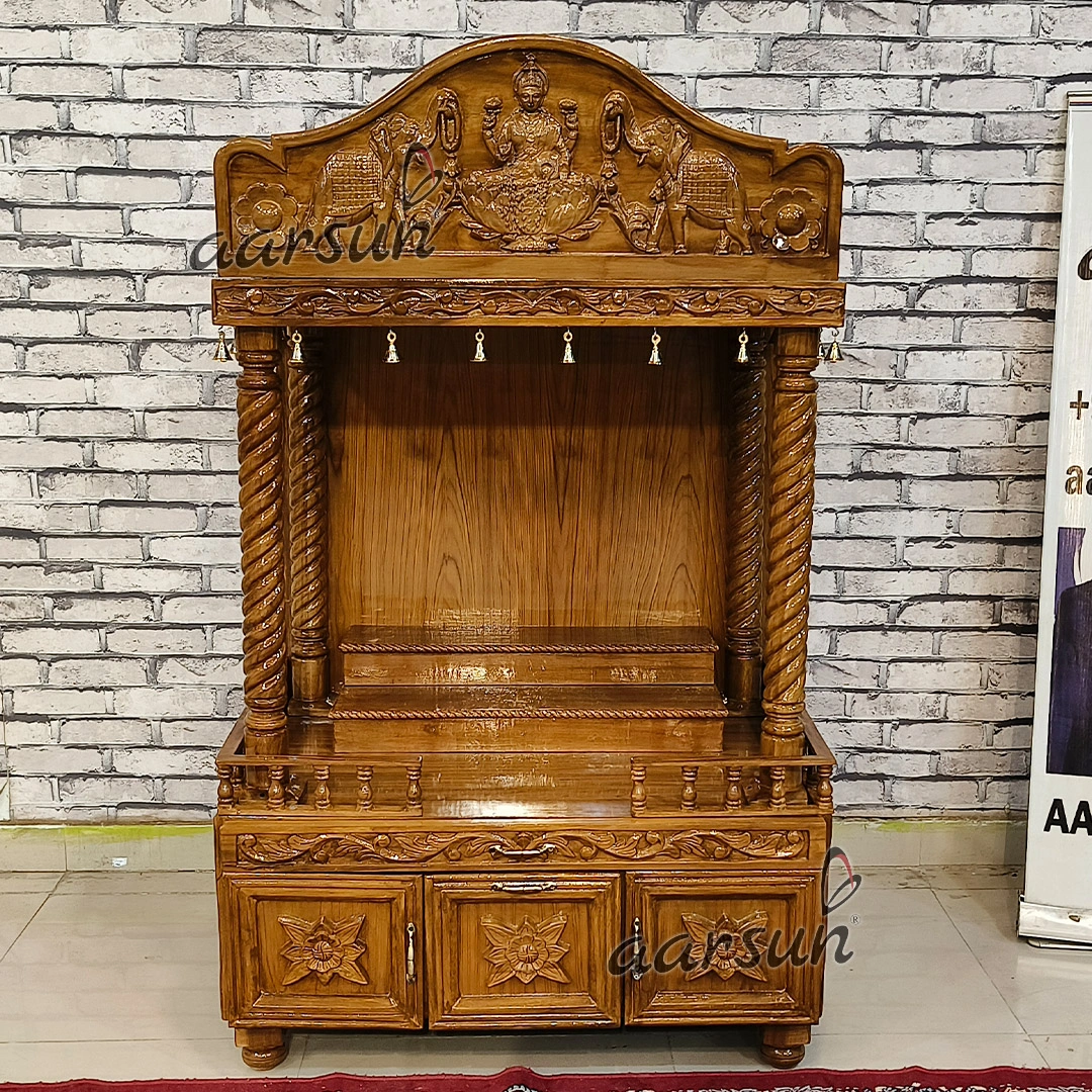 Wooden Puja Mandir at Factory Price View 3