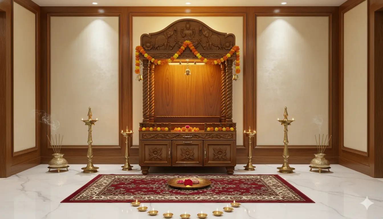 Wooden Puja Mandir at Factory Price