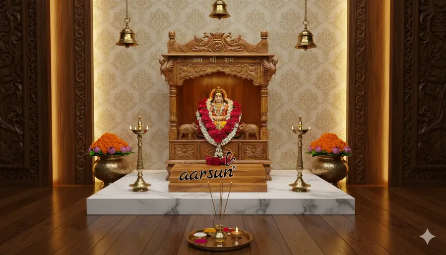 Wooden Puja Temple MNDR-2039 View 2