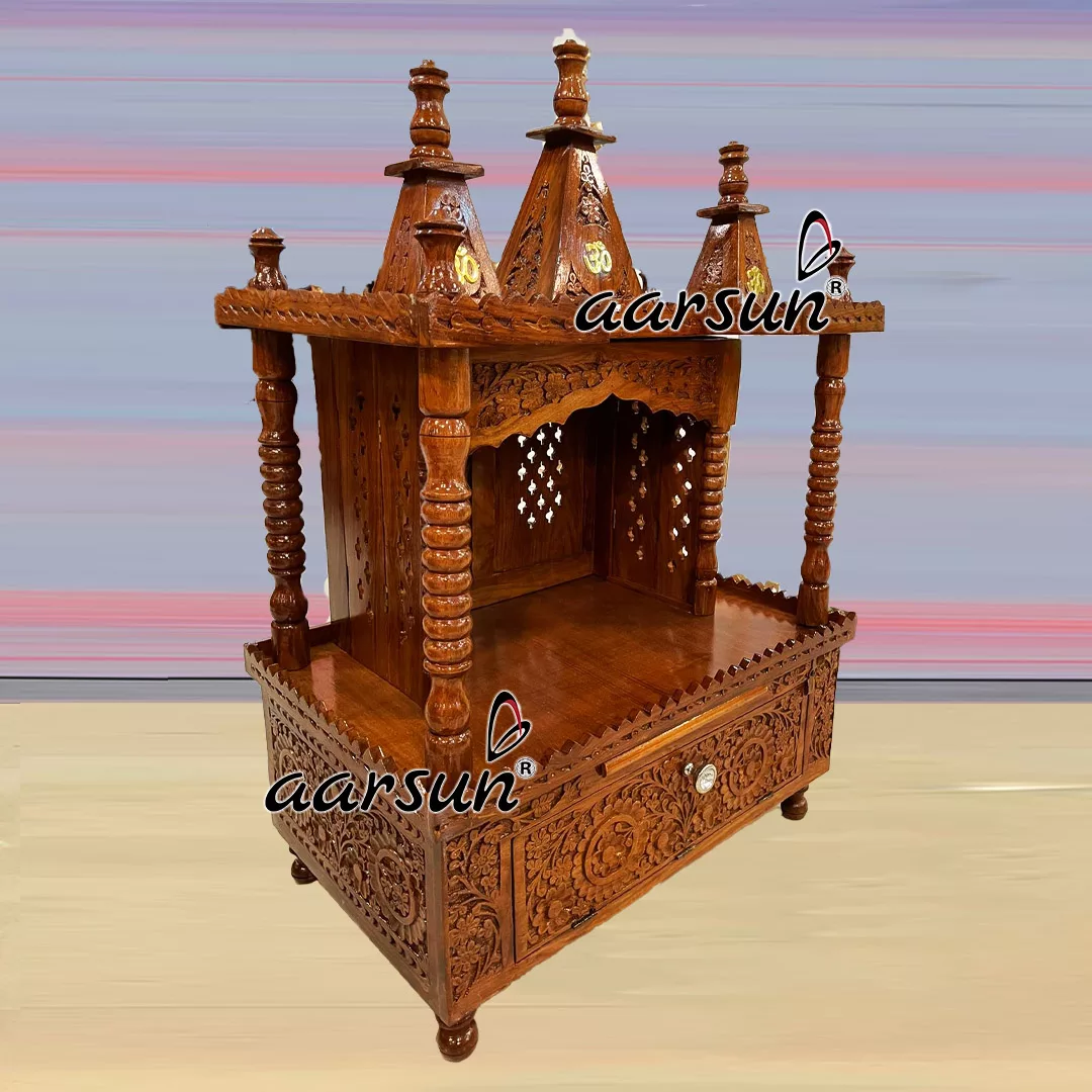 Wooden Temple for Home MNDR-0074 View 5
