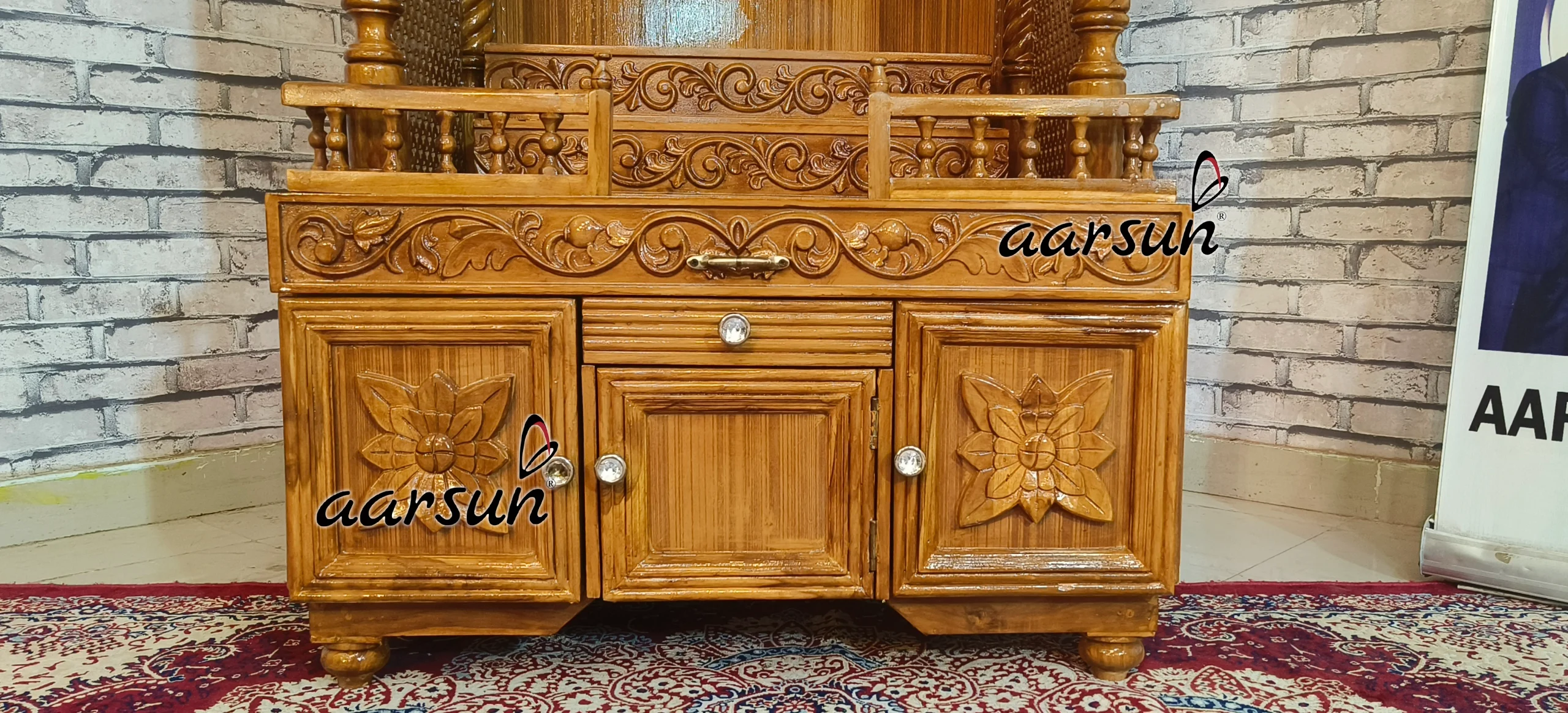 Wooden Temple in Luxurious Finish View 11