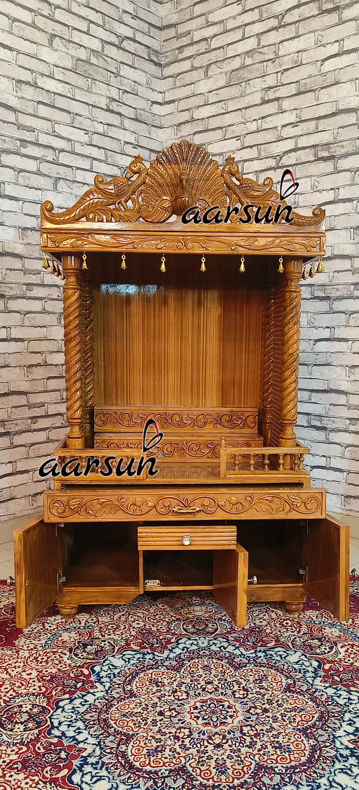 Wooden Temple in Luxurious Finish View 6