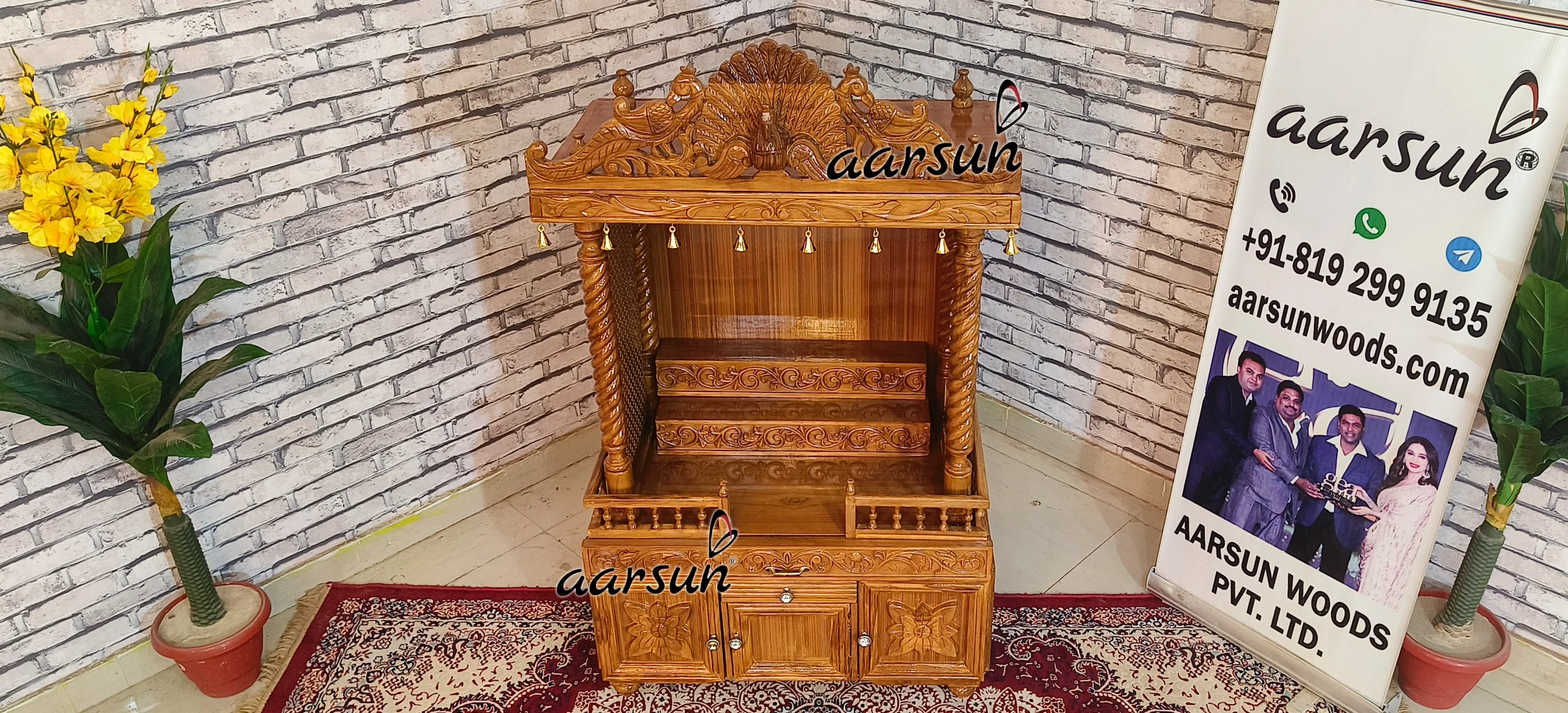 Wooden Temple in Luxurious Finish View 8
