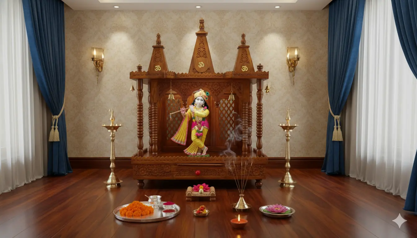 Sheesham wood Temple top design - 175