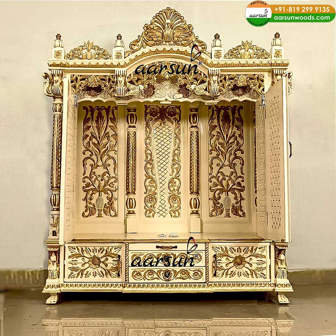 Wooden Temple with Double Door YT-677 View 3