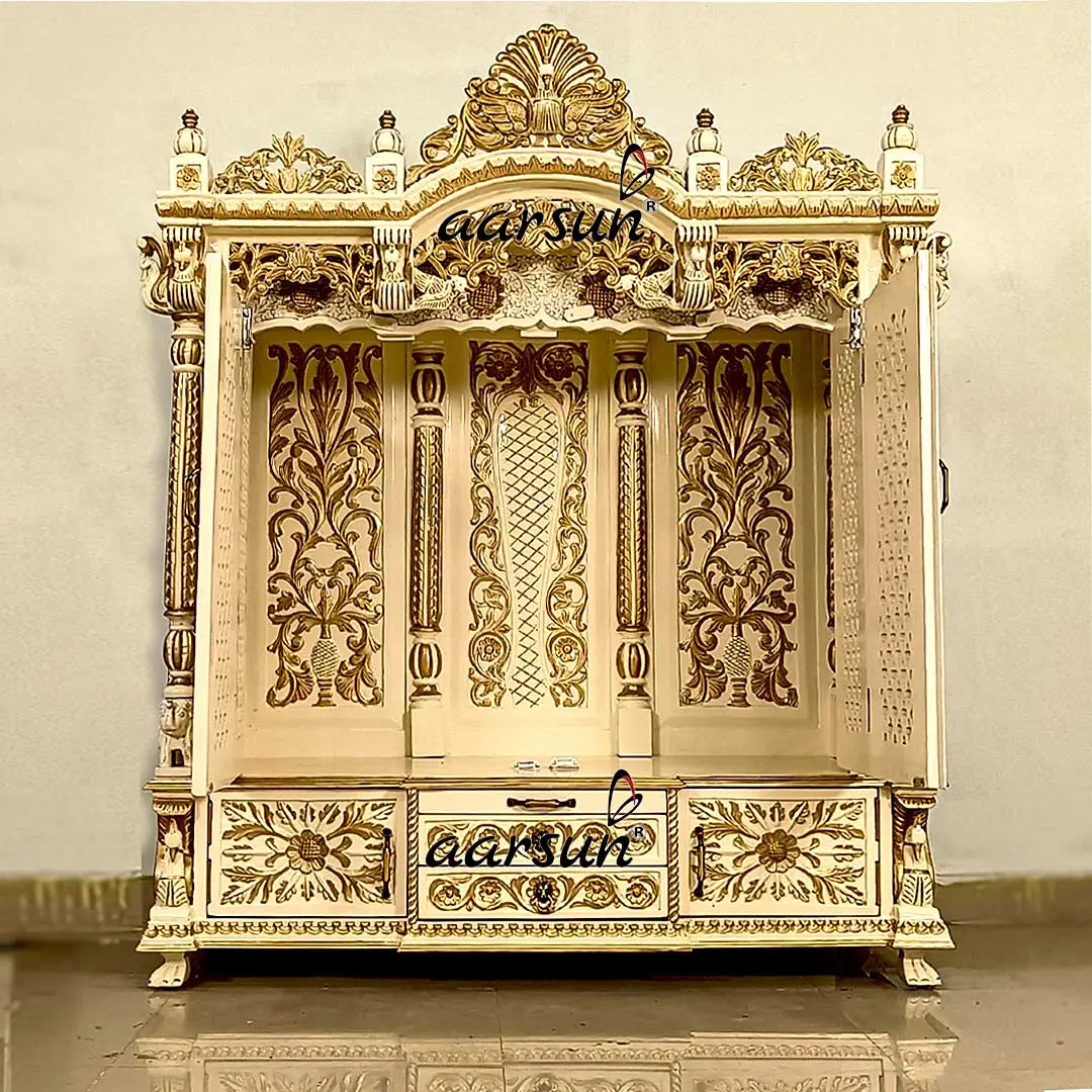 Wooden Temple with Double Door YT-677 View 9